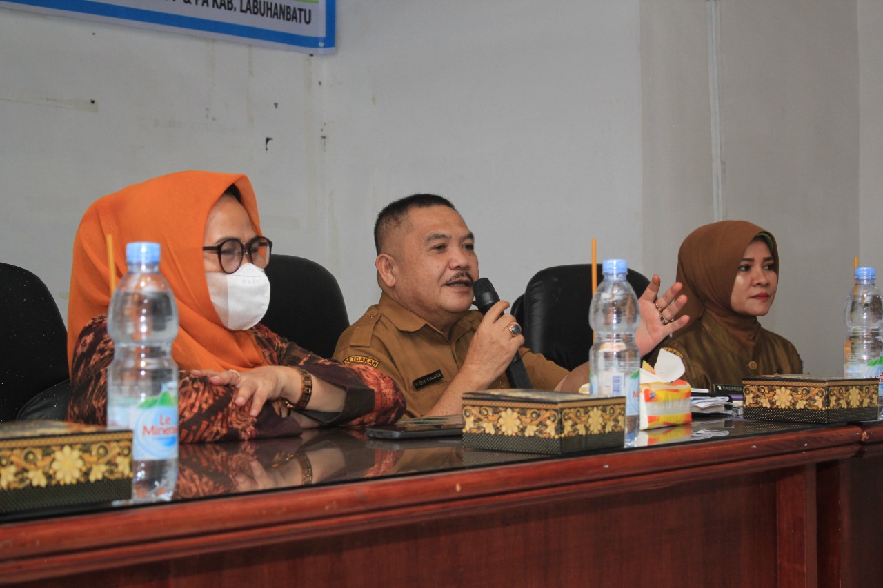 Sekdakab Labuhanbatu Buka Bimtek Konvensi Anak
