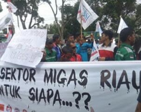 Pekerja Chevron Demo SKK Migas Karena Upah tak Naik