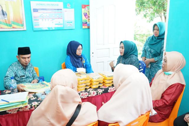Penilaian Lomba Posyandu tingkat Kabupaten Bengkalis di Kelurahan Pematang Pudu