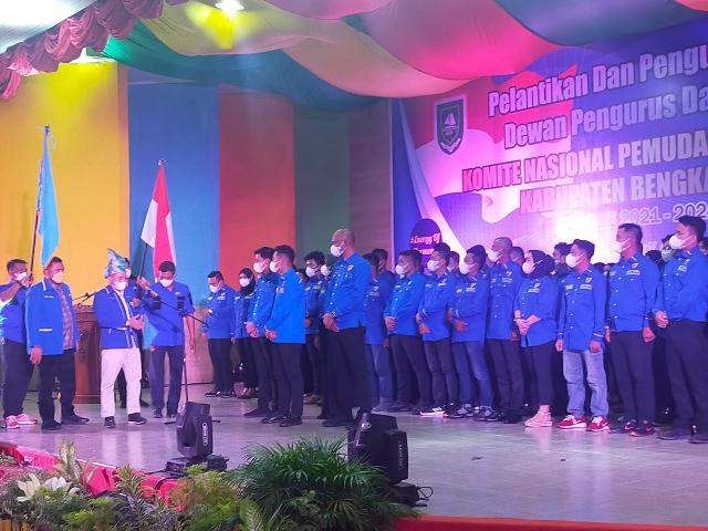 Fuad Santoso Lantik Pengurus DPD KNPI Bengkalis