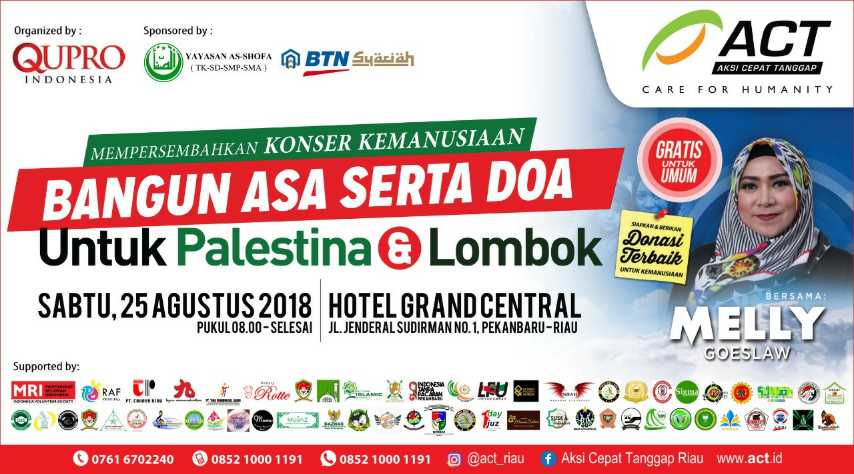 Besok, Melly Goeslow Bersama ACT Hibur Masyarakat Riau