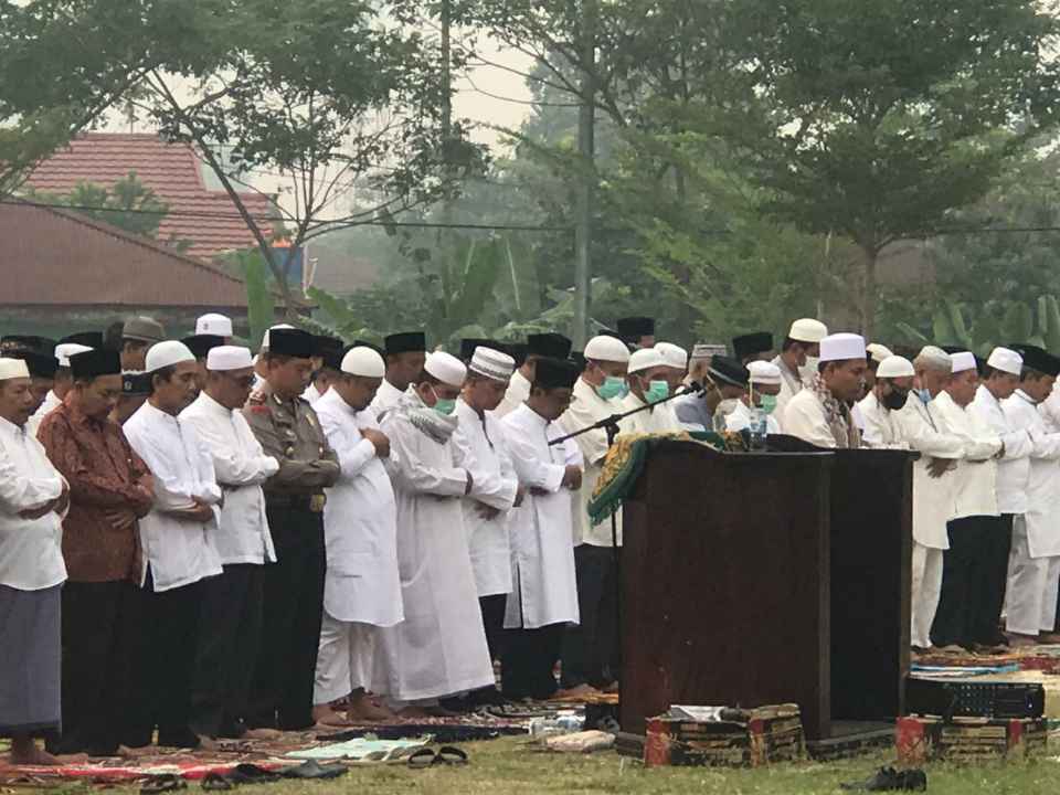 Polsek Mandau Gelar Giat Sholat Istiqo'