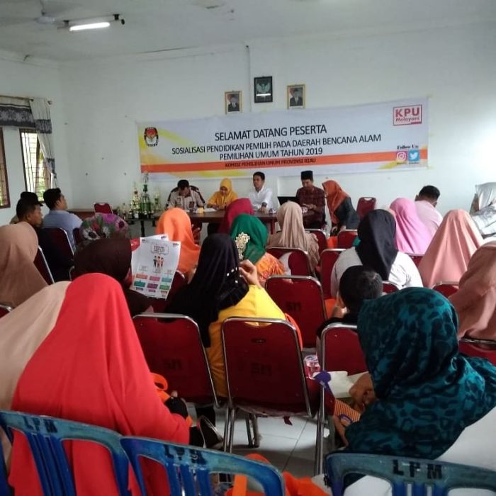 KPU Riau Gelar Sosialisasi Pendidikan daerah Bencana Alam
