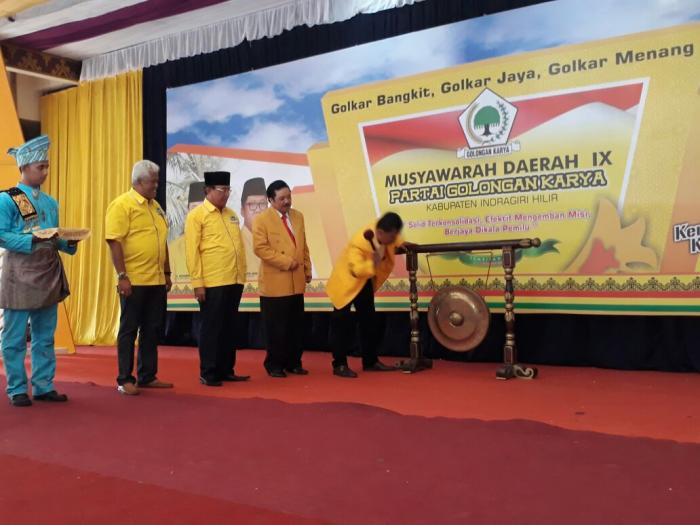 Pembukaan MUSDA KE- IX  DPD Golkar Kabupaten Inhil