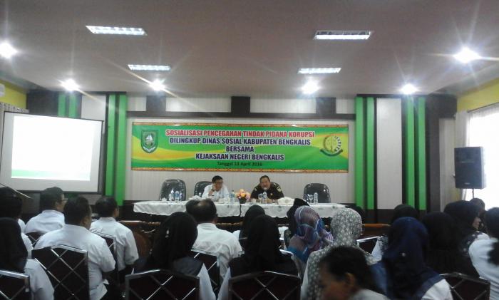 Guna Mencegah Tipikor di Jajaran SKPD, Kejari Bengkalis Lakukan Sosialisasi