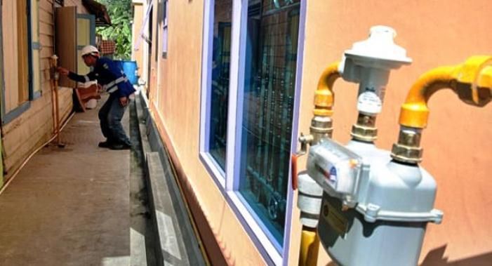 Gas Kota Masih Gratis di Kecamatan Lima Puluh
