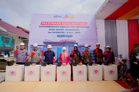 Bupati Bengkalis Resmikan Pembangunan Pengembangan RSU Mutiasari di Mandau