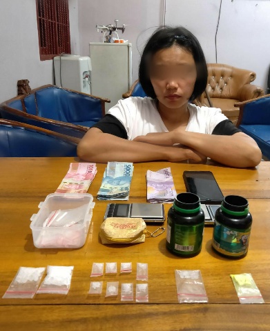Ibu Rumah Tangga terciduk Team Polsek Mandau Jadi Kurir Sabu