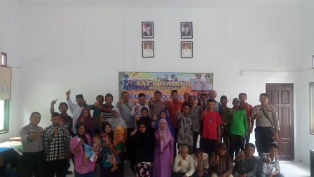 Sat Polairud Polres Siak Taja Sosialisasi di Kampung Paluh