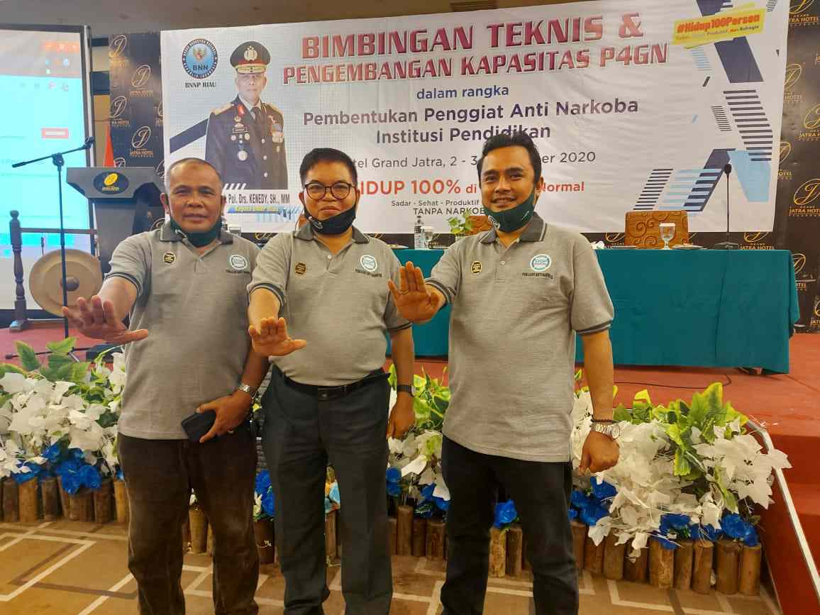BNNP Riau, Tambah 30 Orang Penggiat P4GN Dari Unsur Pendidikan
