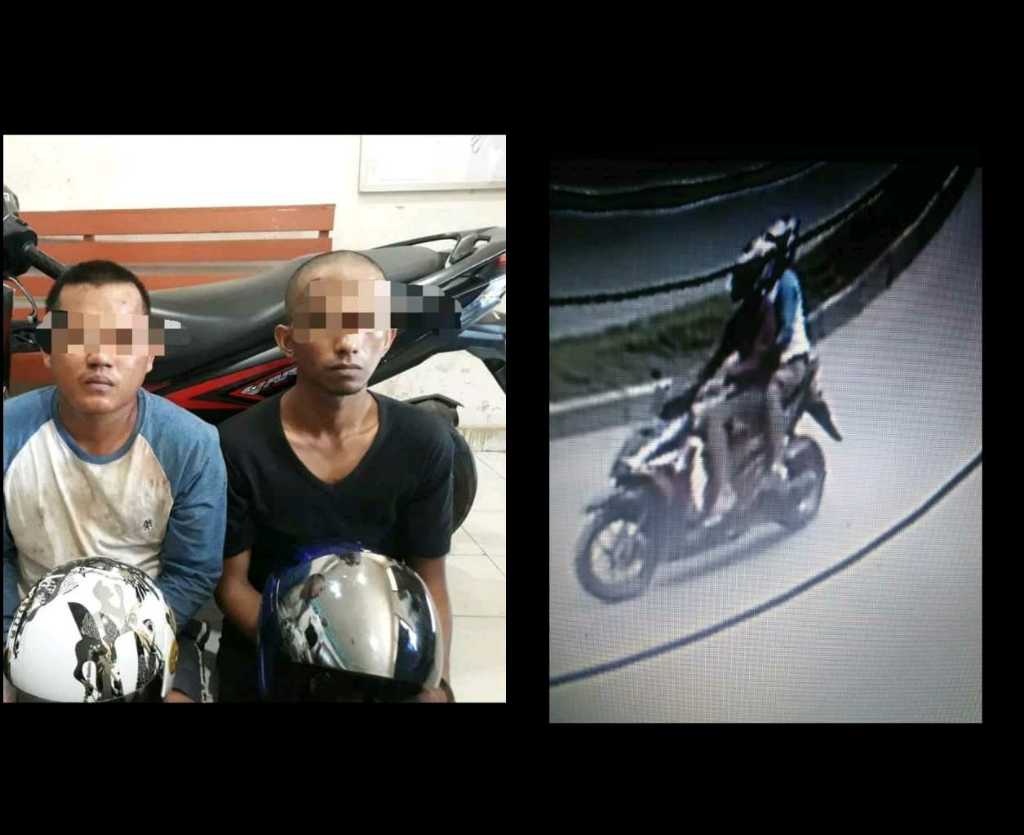 Team Opsnal Polsek Mandau Amankan Pelaku Jambret Gelang Emas