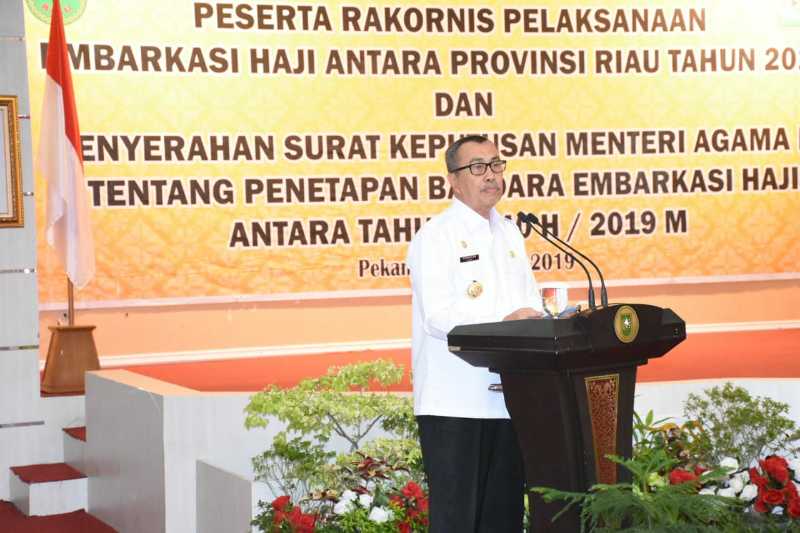 Tahun ini JCH Riau di berangkatkan melalui Embarkasi Haji Antara Riau