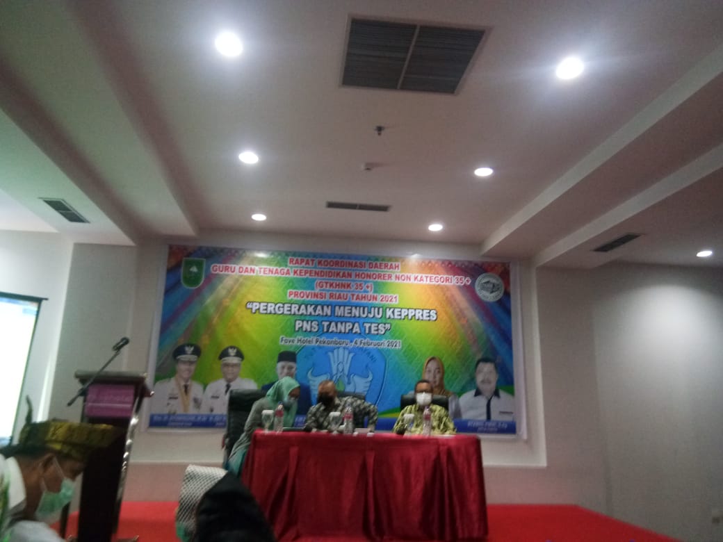 Ini Hasil Rapat Koordinasi GTKHNK 35+ Provinsi Riau.