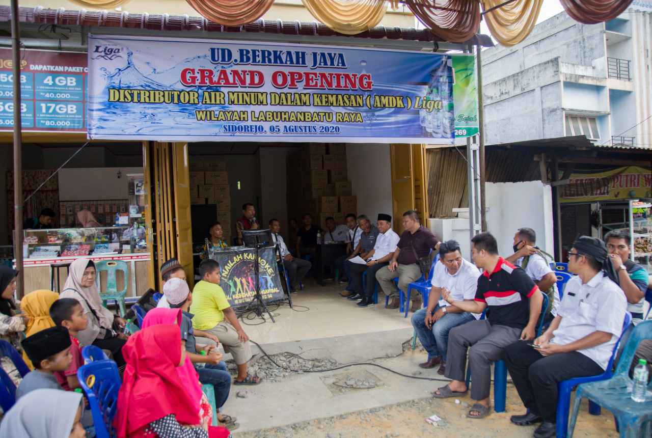 Grand Opening Distributor Air Minum Liga Dihadiri Bupati Labuhanbatu