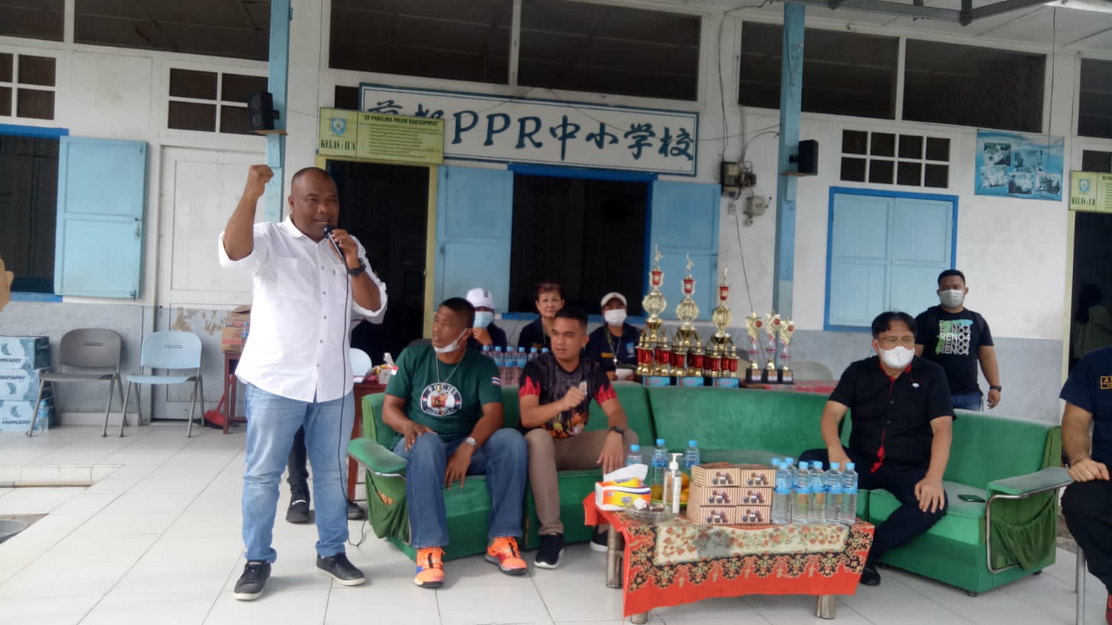 Kadispora Labuhanbatu Hadiri Pembukaan Turnamen Basketball Cup I