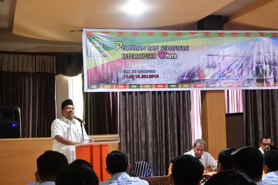Wabup Alfedri resmi membuka Pelatihan dan Sertifikasi Pemanduan Wisata