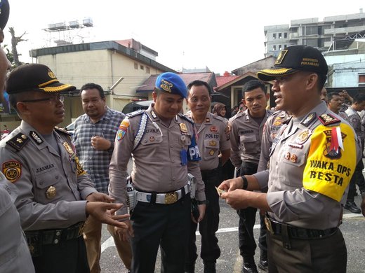 Wakapolresta pimpin pemeriksaan kelengkapan personel
