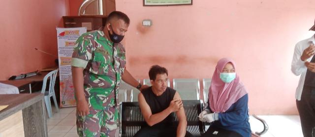 Koramil 01/Bengkalis Razia Vaksin di Wilayah Ketam Putih