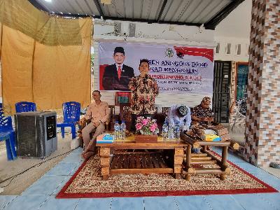 Serap Aspirasi Masyarakat Hubulwatan, Syafroni Untung Tampung Usulan - usulan Warga