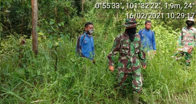 Serda M. Fikri Pimpin Patroli Cegah Karhutla di Melibur
