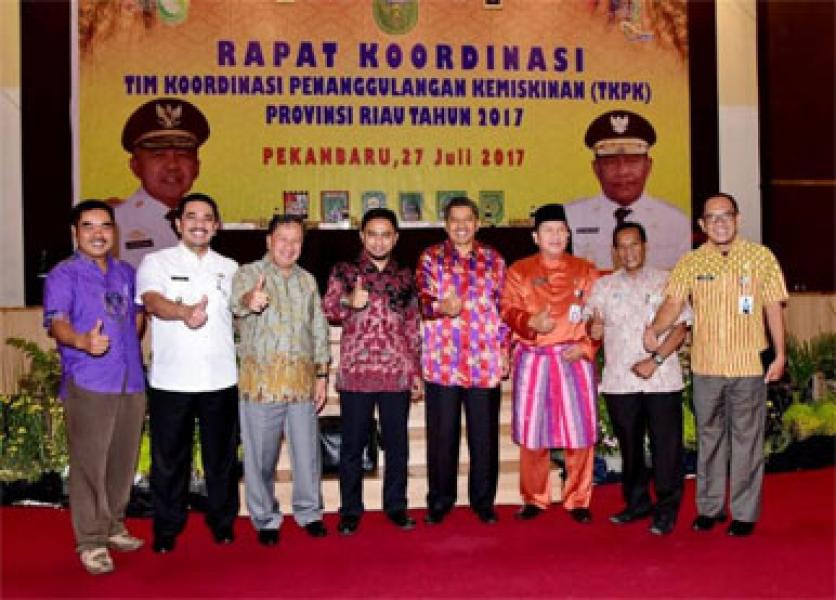 Wabup Inhil Hadiri Rakor TKPK Provinsi Riau