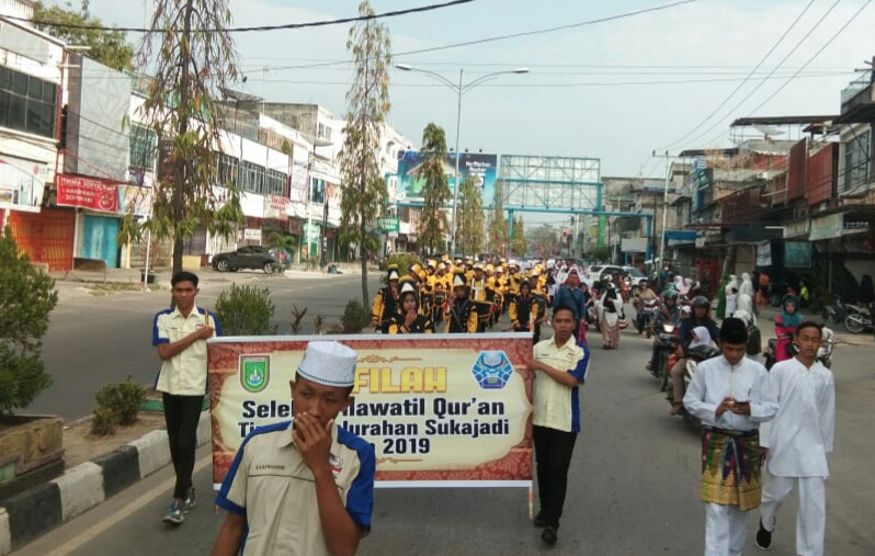 Pawai Taaruf STQ Kel Sukajadi Berlangsung Meriah