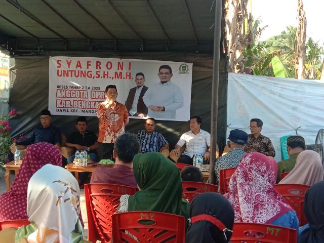 Aleg DPRD Bengkalis Syafroni Untung, Sambut Aspirasi Masyarakat Kelurahan Pematang Pudu