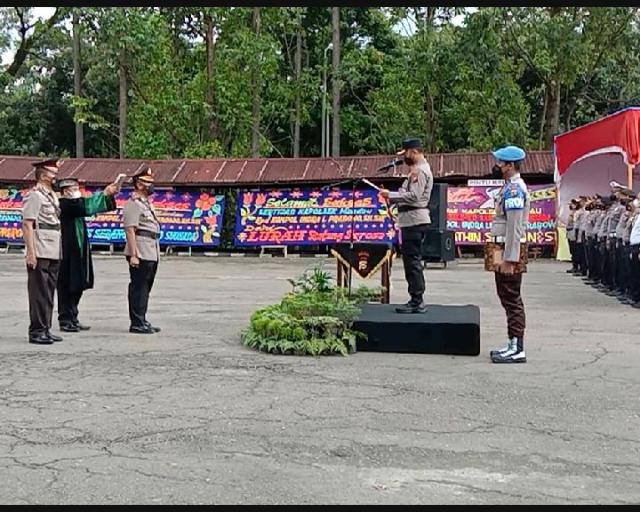 Kapolres Bengkalis Pimpin Sertijab Kapolsek Mandau