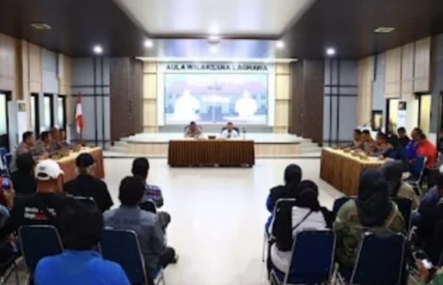 Pererat Tali Silaturahmi,Kapolres Dumai Gelar Silaturahmi Bersama Awak Media.