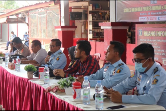 Satres Narkoba Polres Dumai Dan DPN Sultan Gelar Sosialisasi Bahaya Narkoba Kepada Warga Binaan Ruta