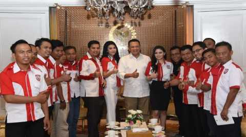 Kehadiran DPP Pemuda LIRA disambut hangat oleh ketua DPR RI