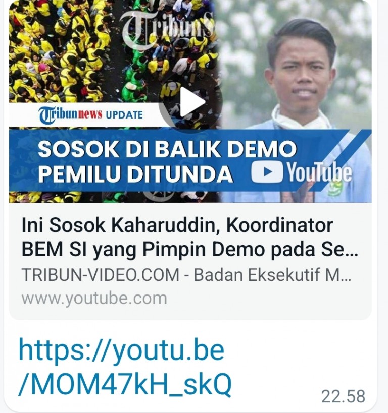 Kaharuddin, Koordinator Nasional Demo di Istana Negara Ternyata Mahasiswa Asal Riau