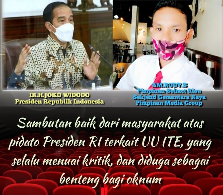 Terkait Permintaan Presiden Hapus Pasal Karet Atas UUD ITE, Pimpinan Media Group & Sekjend Gemantara