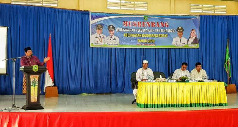 Sekda Buka Musrenbang RKPD Kecamatan Rangsang Barat, Serap Aspirasi Masyarakat Membangun Daerah