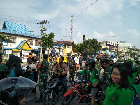 KORAMIL 04 Kecamatan Mandau Bagi 200 Masker Cegah Covid-19 ke Masyarakat