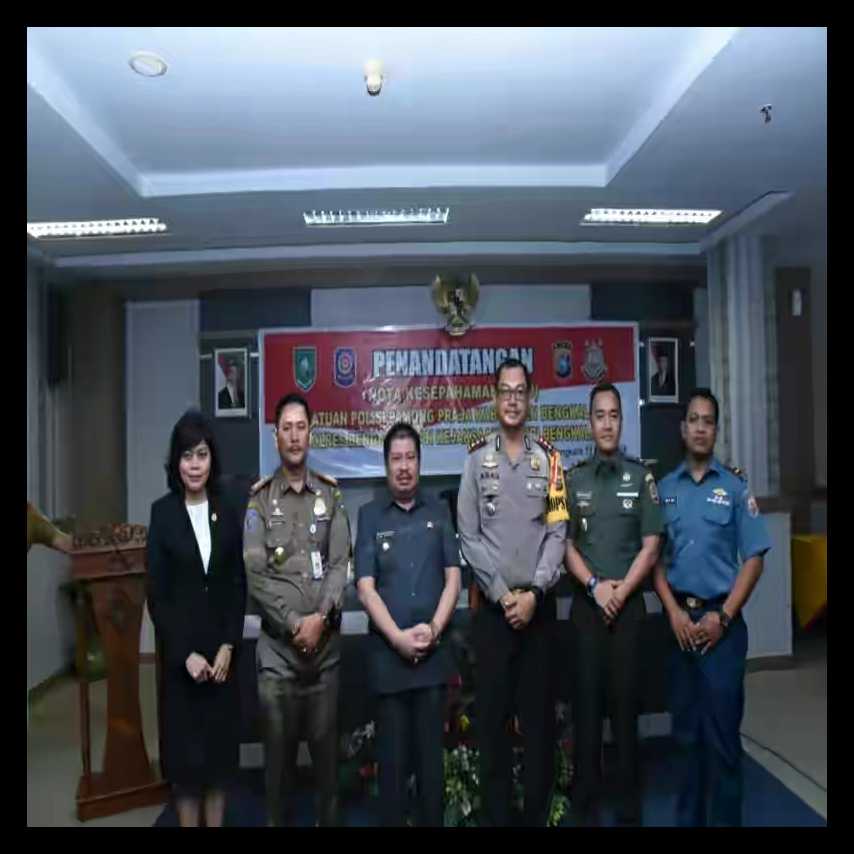 Bupati Sambut MoU Antara Satpol PP bersama Kejari dan Polres Bengkalis