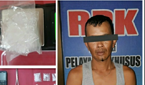 Tim Ops Sat Narkoba Polres Bengkalis Amankan Bandar Narkoba Yang Sedang Pulas Tidur