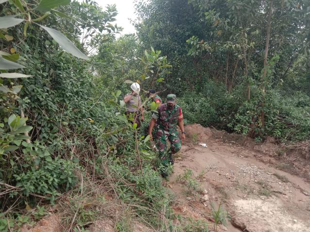 Walau Curah Hujan Sangat Tinggi,, Koramil 03/Mandau Tetap Siaga Monitor Wilayah Rawan Api