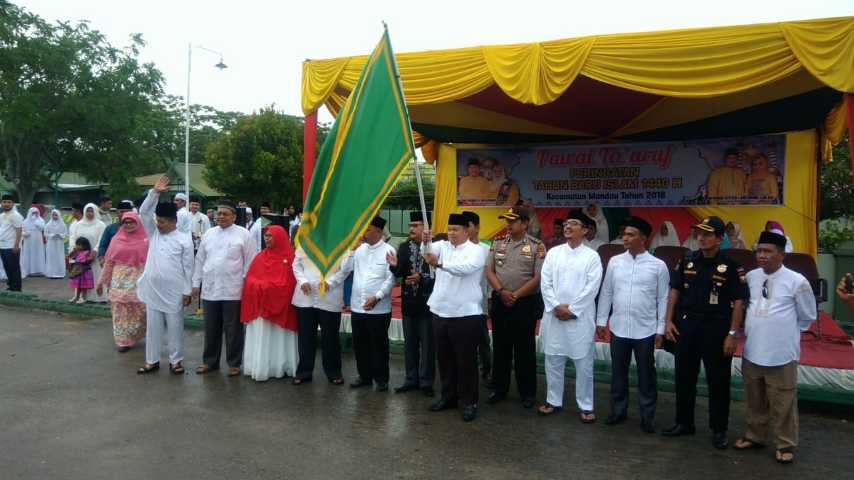 Meriahkan 1 Muharam 1440 H, Amril Mukminin Lepas Peserta Pawai Taaruf di Mandau