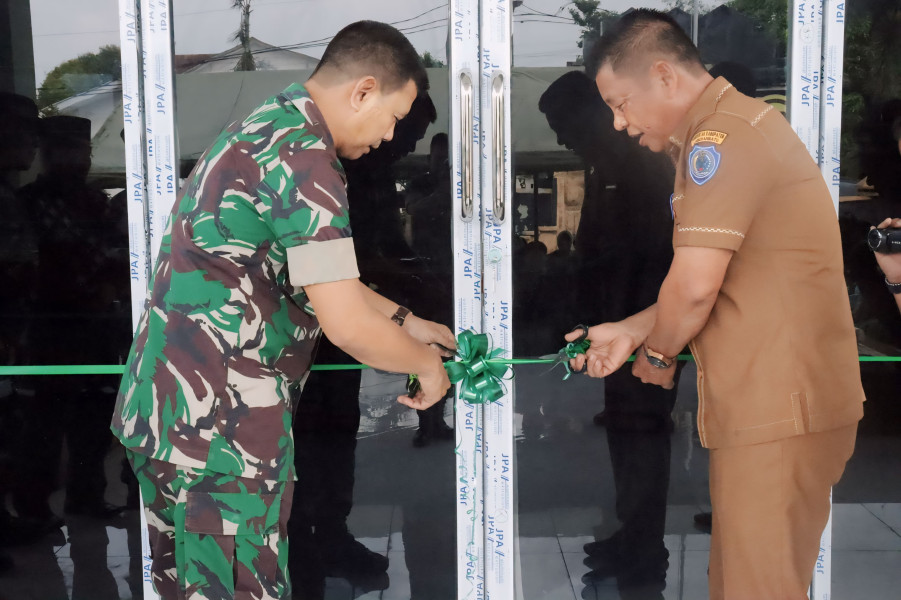 Dukung Kinerja Satuan, Plt Bupati Labuhanbatu Resmikan Gedung Baru Makodim 0209/lb