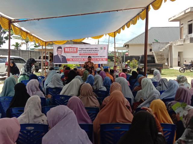 Reses Perdana H.Khairul Umam Anggota DPRD Provinsi di Kelurahan Pematang Pudu