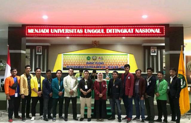 Musda BEM Se Riau Ke VII, Presma Unilak Terpilih Sebagai Koordinator Pusat