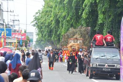 Meriah, 1.500 Peserta Pawai Ta'aruf Kafilah Kabupaten Bengkalis Tampil Maksimal