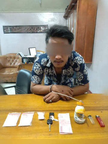 Warga Tegar Di Amankan Tim Polsek Mandau Kasus Narkotika Jenis Sabu