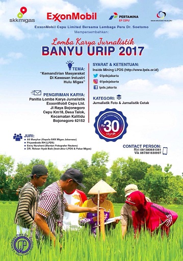 Lomba Karya Jurnalistik Banyu Urip 2017 Berhadiah Total 30 Juta Rupiah