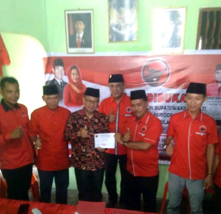 Masrul Kasmi Resmi Daftar Ke PDIP Meranti Sebagai bacabub bertarung Tahun 2020
