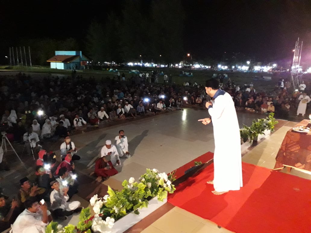 Milad HMC ke 8, Ribuan Warga Hadiri Tausyiah Al-Habsyi Di Bukit Gelanggang Dumai