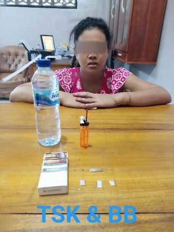 Miliki Narkotika Jenis Sabu,Wanita Muda Diamankan Team Polsek Mandau