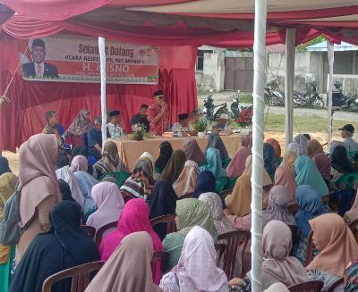 Banyak Hal Disampaikan Warga Babusalam, H. Misno Tampung Aspirasi Masyarakat