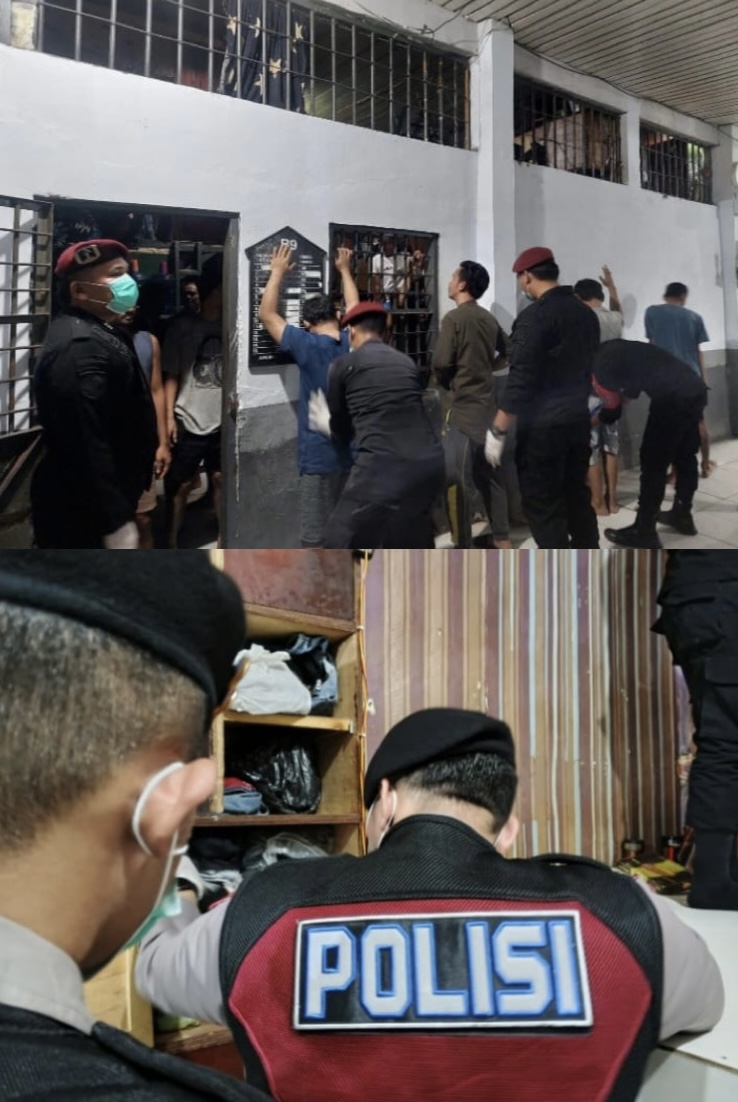 Rutan Dumai dan APH Kembali Geledah Kamar Warga Binaan.